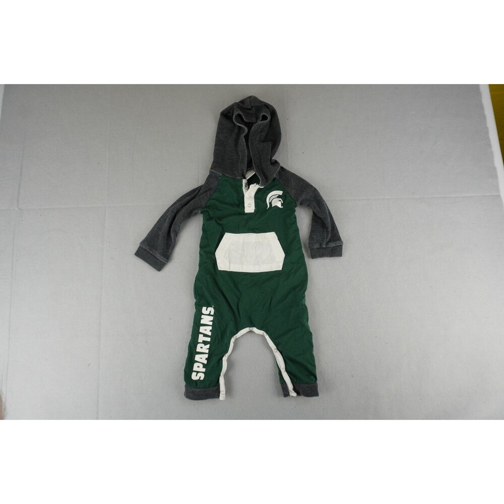 Colosseum Michigan State Spartans Hoodie Romper Newborn & Infant 3-6 mo.